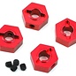 STRC SPTST8356R  Red Aluminum Hex Adapters (4) 4-Tec 2.0