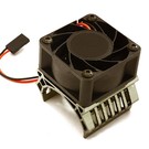Integy C28598GREY  Grey 36mm Motor Heatsink+40x40mm Cooling Fan