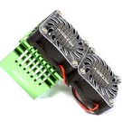 Integy C25728GREEN  Green Twin 40x40mm HS Cooling Fan+Heatsink Mount