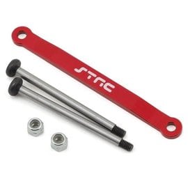 STRC SPTST2532XR  Red Aluminum Front Hinge Pin Brace w/ Pins Stampede/Bandit/Rustler