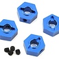 STRC SPTST8356B  Blue Aluminum Hex Adapters (4) 4-Tec 2.0