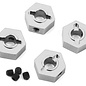 STRC SPTST8356S  Silver Aluminum Hex Adapters (4) 4Tec 2.0