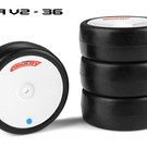 Team Corally COR14753-36  Attack RXA V2 Rubber Tires 36 Shore Asphalt (4pcs)