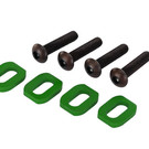 Traxxas TRA7759G  Green Aluminum Motor Mount Washers (4) (green-anodized)