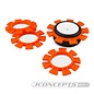 J Concepts JCO2212-6  Orange Satellite Tire Gluing Rubber Bands (4) 2212-7