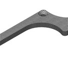 Team Corally COR00180-233  Team Suspension Arm Stiffener Lower Front Left