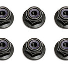 Team Associated ASC25612  Black M3 Flanged Locknut (10)