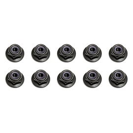 Team Associated ASC25612  Black M3 Flanged Locknut (10) B6.1 T6.1  SC6.1 B64 RC8.3