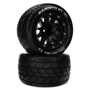 Duratrax DTXC5536  Bandito MT 14mm Hex Belted 2.8 Mounted Front/Rear Tires