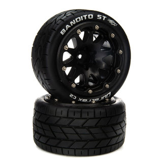 Duratrax DTXC5540  Bandito ST 14mm Hex Belted 2.8" Mounted Front/Rear Tires (2)