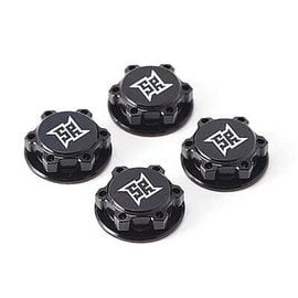 SWEEP SW0029B  WilleySweep 17mm 8th scale Light Weight Black Anodized serrated wheel nuts (4)