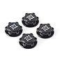 SWEEP SW0029B  WilleySweep 17mm 8th scale Light Weight Black Anodized serrated wheel nuts (4)
