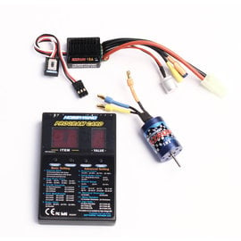 Hobbywing HWI81030010  Ezrun 18A ESC & 18T-2030 5200kv Motor Combo for 1/18 scale with LED program card