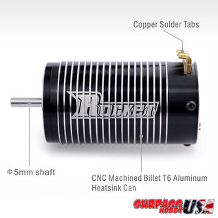 Surpass Hobby USA 4274-1550 Rocket 1/8 1550Kv 7S Off-Road Sensored Brushless Motor