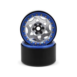 SSD SSD00238  2.2 Champion Beadlock Wheels (Silver/Blue)