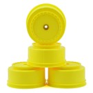 DE Racing DERBS4AY  12mm Hex "Borrego" SC Wheels w/3mm Offset (Yellow) (4)