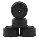DE Racing DERBS4LB  12mm Hex "Borrego" SC Wheels (Black) (4) (22SCT/TEN-SCTE)
