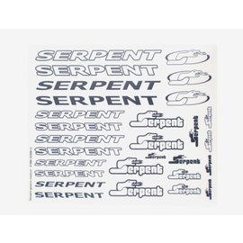 Serpent SER1886  Decal Serpent black/white 1/10 (2)