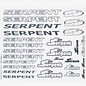 Serpent SER1886  Decal Serpent black/white 1/10 (2)
