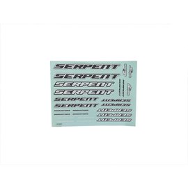 Serpent SER190402   Decal sheet Serpent large black-white (2)