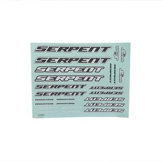Serpent SER190402   Decal sheet Serpent large black-white (2)