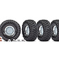 Traxxas TRA8166X  1.9" Chrome Canyon Crawler Tires & Wheels (4)