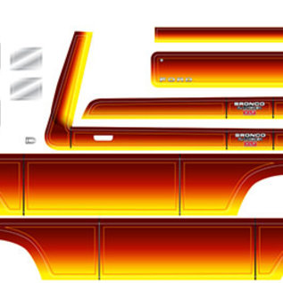 Traxxas TRA8078  TRX-4 Ford Bronco Decal Sheet (Sunset)