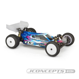 J Concepts JCO0284L  P2 - TLR 22 5.0 Elite Body w/ S-Type Wing, Light Weight Clear Body