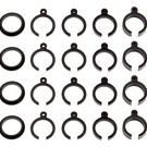 Team Associated ASC71054  DR10 Spring Clips and Retainers