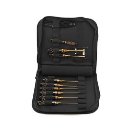 Arrowmax AM-199441  Toolset For 1/10 Offroad (12Pcs) w/ Tools Bag Black Golden