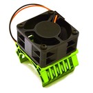 Integy C28597DARKGREEN  Green Aluminum 36mm Motor Heatsink+40mm Cooling Fan 16k rpm