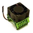Integy C28598DARKGREEN  Green Alum 36mm Motor Heatsink+40x40mm Cooling Fan 17k rpm