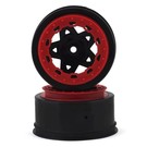 J Concepts JCO3391BR  Black Red Tremor 12mm Hex SC BL Wheels (2) Slash