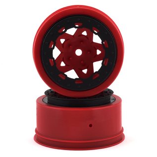 J Concepts JCO3391RB  Red Black Tremor 12mm Hex SC BL Wheels (2) Slash