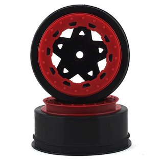 J Concepts JCO3390BR  Black Red Tremor Narrow SC BL Wheels (2) Slash