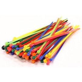 Integy C23386COLOR  Mixed Color Plastic Tie Wrap / Cable Ties (100)