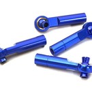 Integy C28067BLUE  Blue 3mm Metal Ball End 35mm Long M4 Normal (2) Reverse Thread (2)