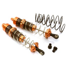 Integy C28475ORANGE  Orange 105mm Rear Big Bore Shocks (2) Stampede Rustler Slash