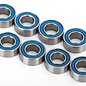 Traxxas TRA7019R  4x8x3mm Blue Rubber Sealed Ball Bearings (8) UDR