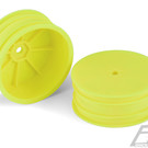 Proline Racing PRO2788-02  Yellow Velocity 2.2" Hex Front Wheels (2) TLR 22-B 5.0