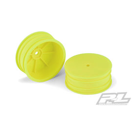 Proline Racing PRO2788-02  Yellow Velocity 2.2" Hex Front Wheels (2) TLR 22-B 5.0