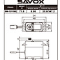 Savox SAVSW1211SG-BE  Waterproof High Voltage Digital Servo - Black Edition