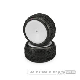 J Concepts JCO3190-101021  Pink Twin Pins 2wd Rear Buggy Tires On 3348W Wheels (2) 3190101021