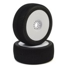 Proline Racing PRO9064-233  Slide Lock Pre-Mounted 1/8 Buggy Tires (White) (2) (S3)