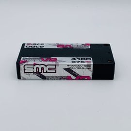 SMC SMC41375-2S1P  True Spec 2S 7.4v 4100mAh 120C Shorty LCG LiPo w/ 5mm Bullets