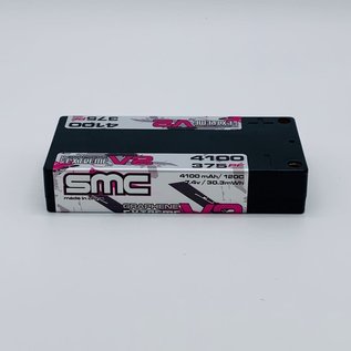 SMC SMC41375-2S1P  True Spec 2S 7.4v 4100mAh 120C Shorty LCG LiPo w/ 5mm Bullets