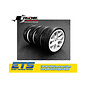 Ride RI-26072  Ride 1/10 Slick Tyres Precut 24mm 10 Spoke Wheel