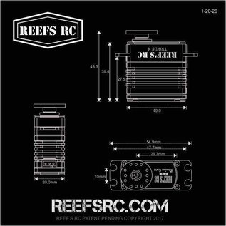 Reefs SEHREEFS02  Triple4 High Torque High Speed HV Waterproof Servo 0.10/444 @ 7.4V