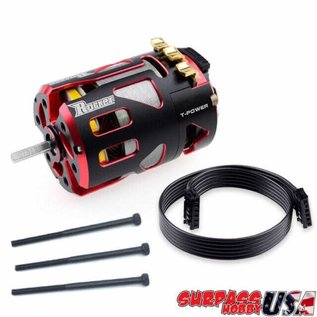 Surpass Hobby USA V4S-4.0 Rocket V4S 4.0T Modified Sensored Brushless Motor Red/Black