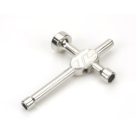 TLR / Team Losi LOSB4603  4-Way Wrench Steel (17mm, 10mm, 8mm, 1/4"): LST2, XXL/2